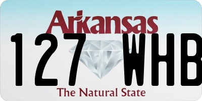 AR license plate 127WHB