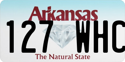 AR license plate 127WHC