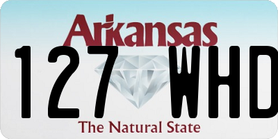 AR license plate 127WHD