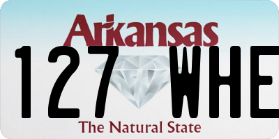 AR license plate 127WHE