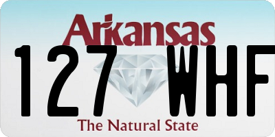 AR license plate 127WHF