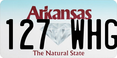 AR license plate 127WHG