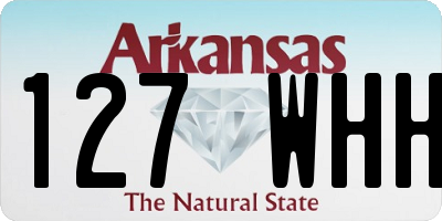 AR license plate 127WHH
