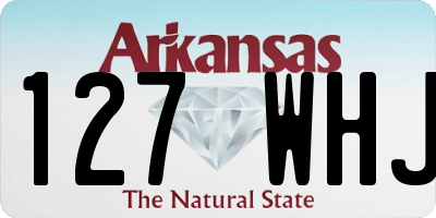 AR license plate 127WHJ