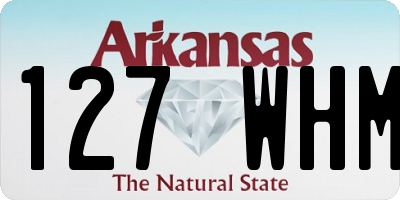 AR license plate 127WHM
