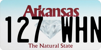 AR license plate 127WHN