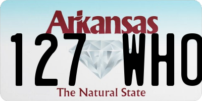 AR license plate 127WHO