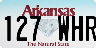 AR license plate 127WHR