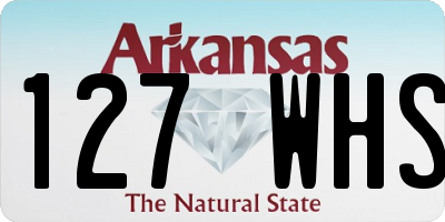 AR license plate 127WHS