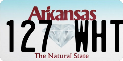 AR license plate 127WHT