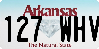 AR license plate 127WHV