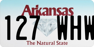 AR license plate 127WHW