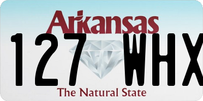 AR license plate 127WHX