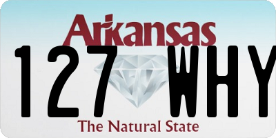 AR license plate 127WHY