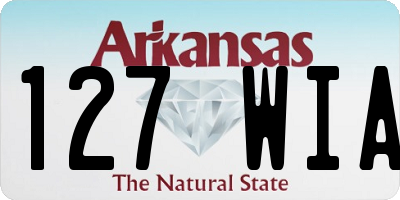 AR license plate 127WIA