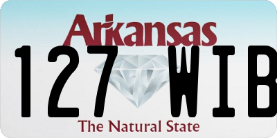 AR license plate 127WIB