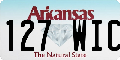 AR license plate 127WIC