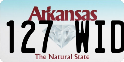 AR license plate 127WID
