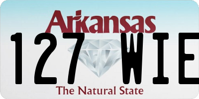 AR license plate 127WIE