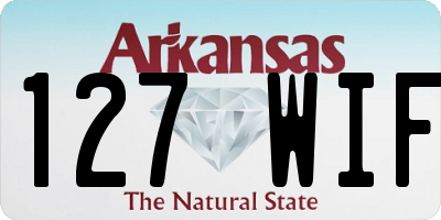 AR license plate 127WIF
