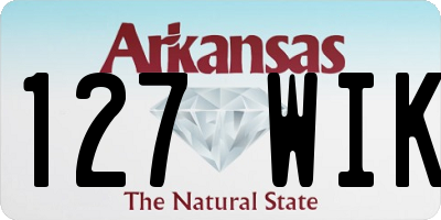 AR license plate 127WIK