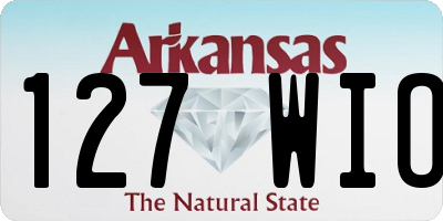 AR license plate 127WIO