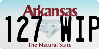 AR license plate 127WIP
