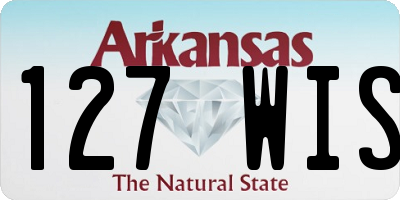 AR license plate 127WIS