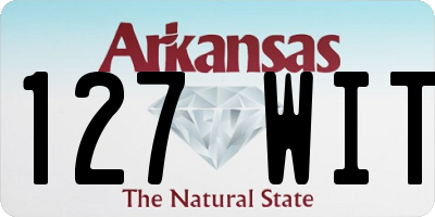 AR license plate 127WIT