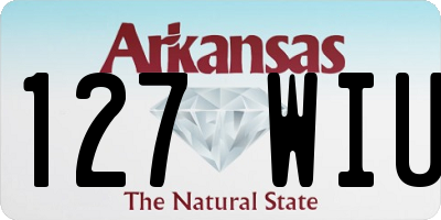 AR license plate 127WIU