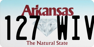 AR license plate 127WIV