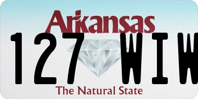 AR license plate 127WIW