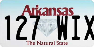 AR license plate 127WIX