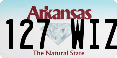 AR license plate 127WIZ