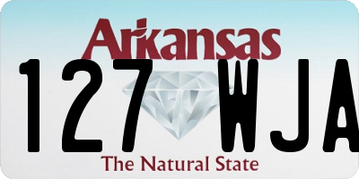 AR license plate 127WJA
