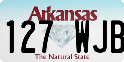 AR license plate 127WJB