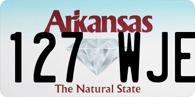 AR license plate 127WJE