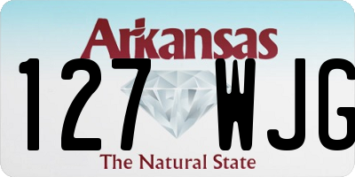 AR license plate 127WJG