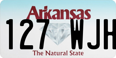 AR license plate 127WJH