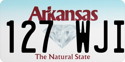 AR license plate 127WJI