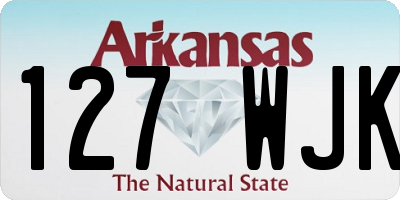 AR license plate 127WJK