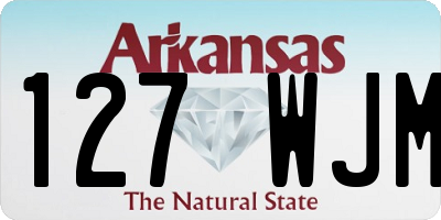 AR license plate 127WJM