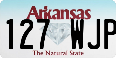 AR license plate 127WJP
