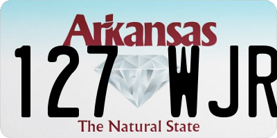 AR license plate 127WJR