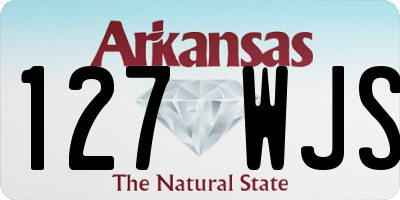 AR license plate 127WJS