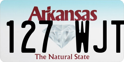 AR license plate 127WJT