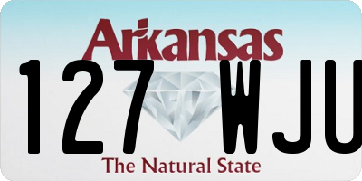 AR license plate 127WJU