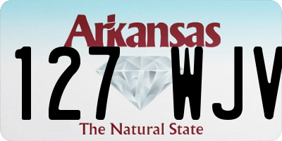 AR license plate 127WJV