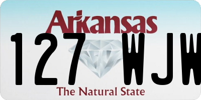 AR license plate 127WJW