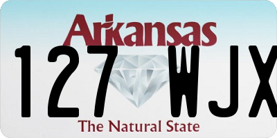 AR license plate 127WJX